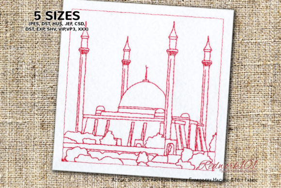 Abuja National Mosque Nigeria Redwork Review
