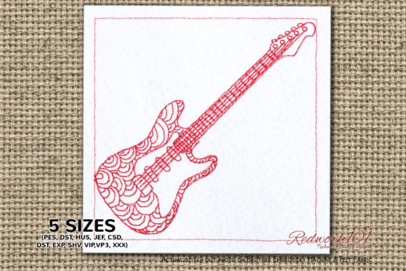 Electric-Guitar Redwork: A Boutique Sweatshirt Review