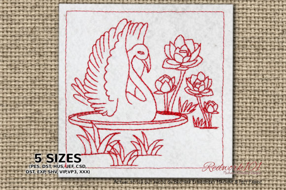 Graceful Cob Swan Swimming on Water Design Review