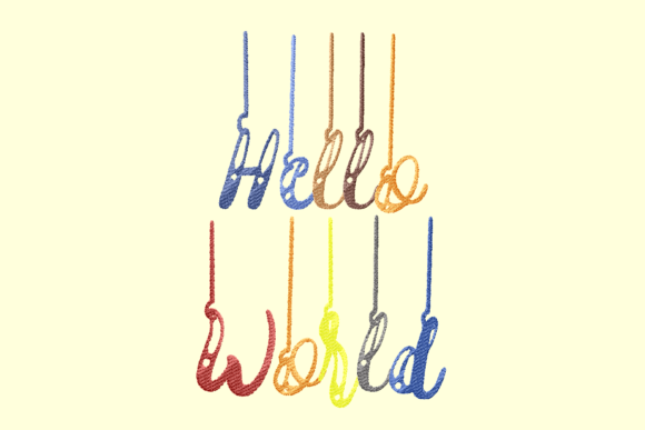 Hello World Lettering: A Sweet Choice for Baby Gifts