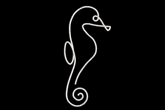 Review: Minimalistic One Line Seahorse for Craft Fairs