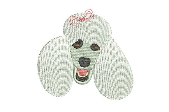 White Poodle Dog Head: A Boutique Embroidery Review